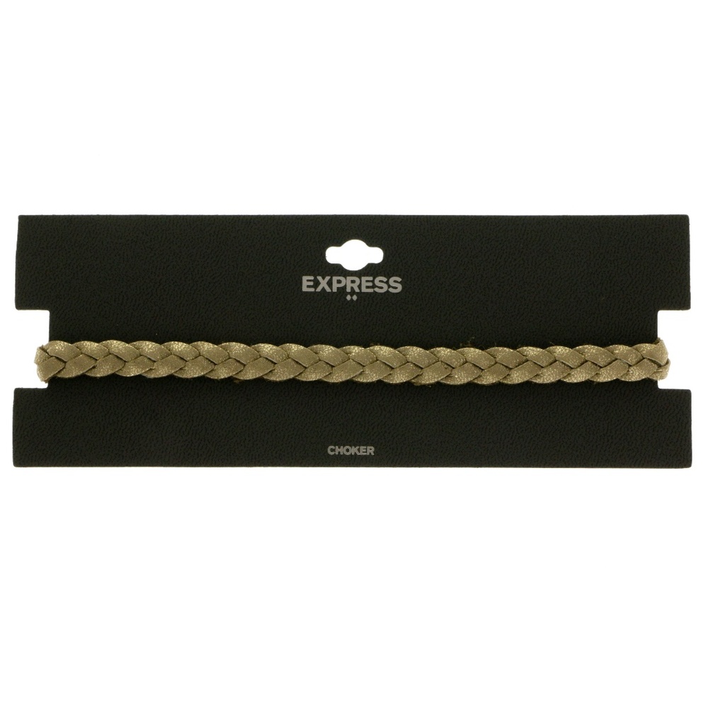 Express Choker-Necklace Gold NWT - Picture 1 of 4